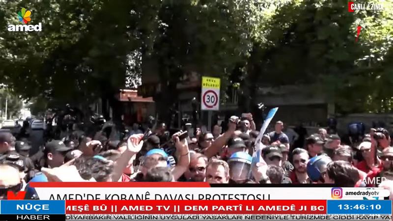 DEM PARTİ KOBANÊ DAVASI PROTESTOSU İÇİN YİNE YÜRÜYOR!